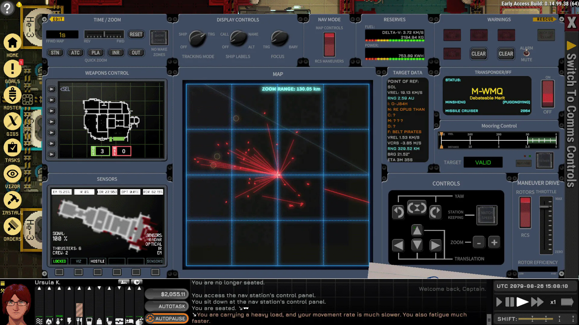 Ostranauts gameplay screenshot 2