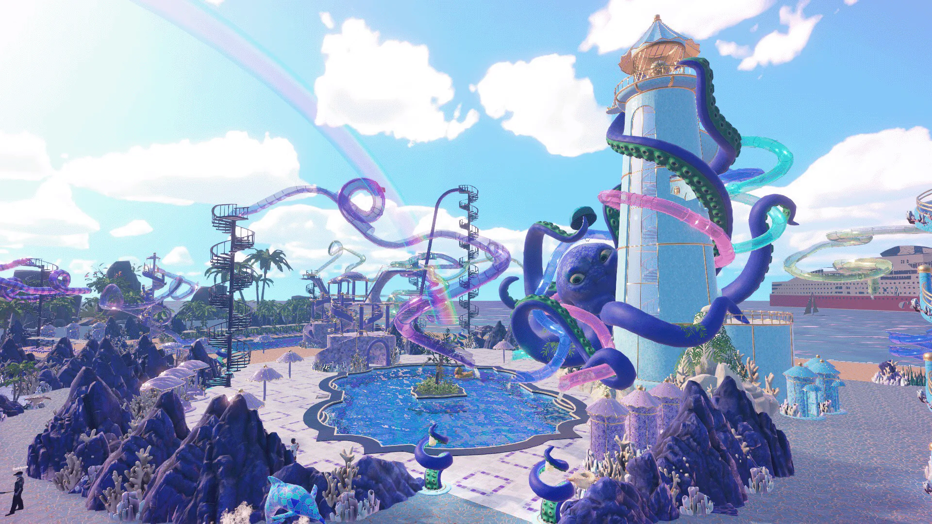 Waterpark Simulator gameplay screenshot 1